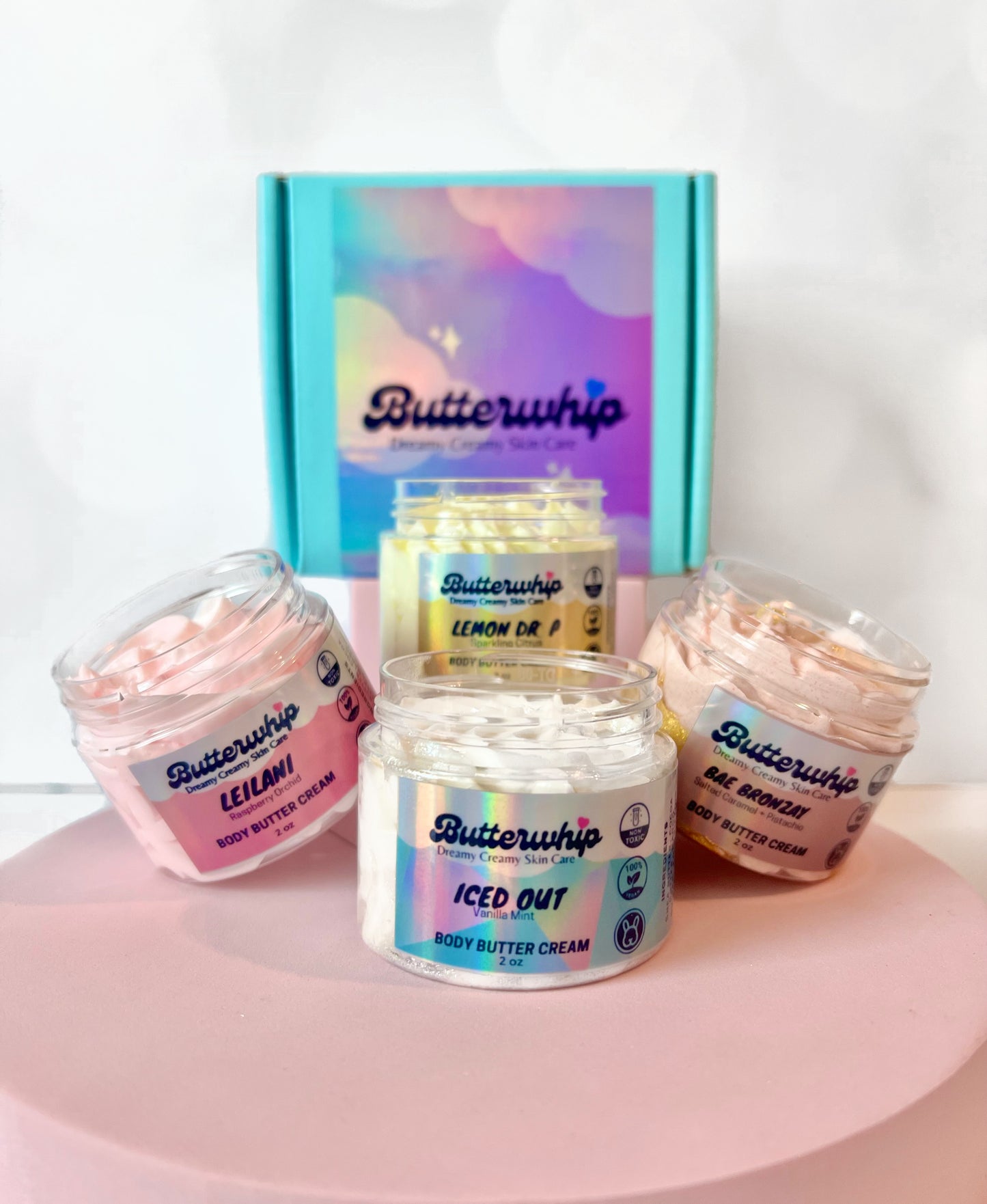 Butterdrip Glam Shimmer Body Butter Cream - Mini Bundle