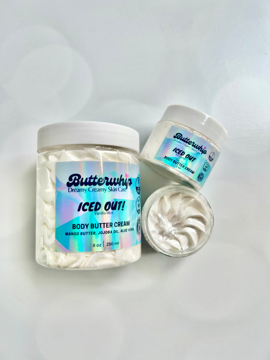 Butterdrip Glam Shimmer Body Butter Cream - Iced Out