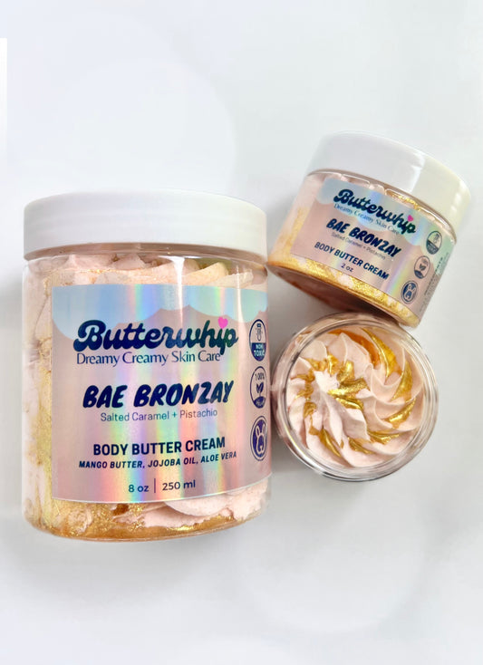 Butterdrip Glam Shimmer Body Butter Cream - Bey'Bronze'