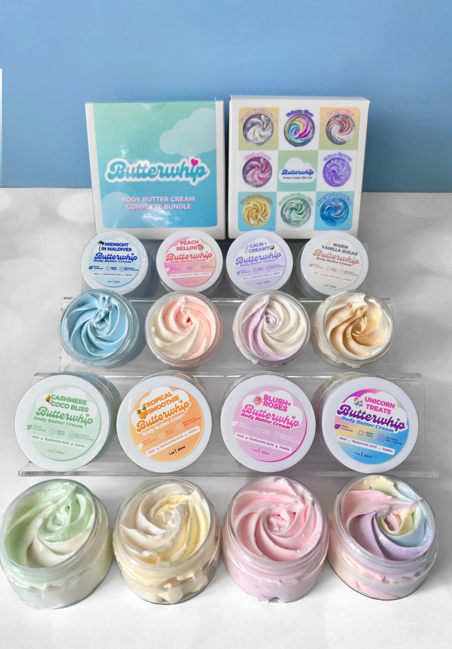 Complete Body Butter Cream Bundle - 8 Scents - 1 oz Jars