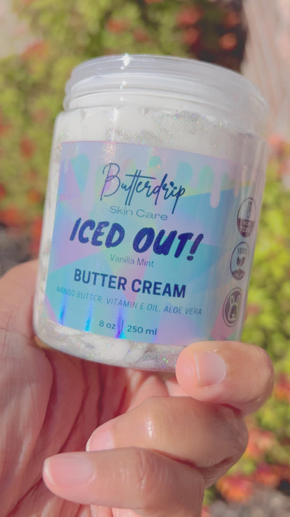 Butterdrip Glam Shimmer Body Butter Cream - Iced Out